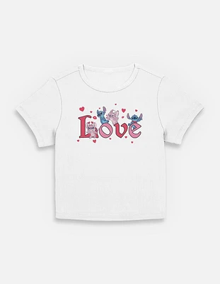 Disney Lilo & Stitch Angel Love Womens Baby T-Shirt