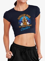 Dungeons & Dragons Dungeon Mom Cap Sleeve Baby Rib Women's Crop Top