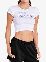 Gilmore Girls Honorary Girl Cap Sleeve Baby Rib Women's Crop Top