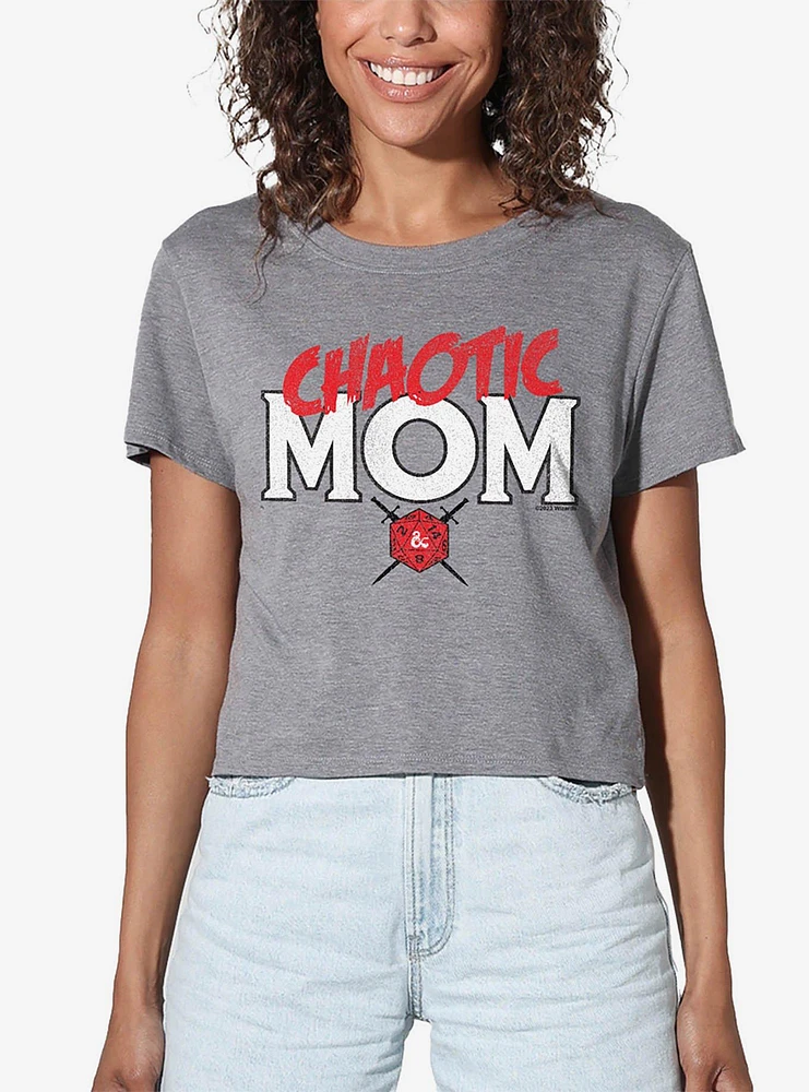 Dungeons & Dragons Chaotic Mom Women's Crop Top T-Shirt