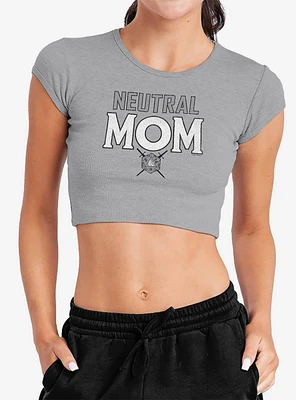 Dungeons & Dragons Neutral Mom Cap Sleeve Baby Rib Women's Crop Top