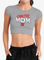 Dungeons & Dragons Chaotic Mom Cap Sleeve Baby Rib Women's Crop Top