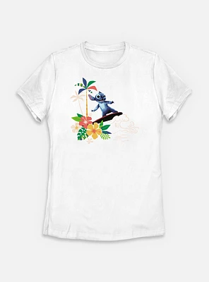 Disney Lilo & Stitch Live Action Surfing Vibes Womens T-Shirt