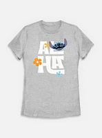 Disney Lilo & Stitch Live Action Aloha Flowers Womens T-Shirt