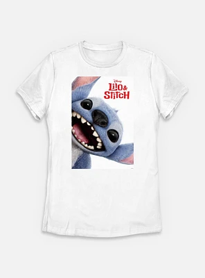 Disney Lilo & Stitch Live Action Face Poster Womens T-Shirt