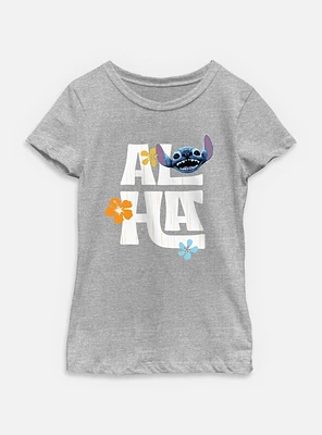 Disney Lilo & Stitch Live Action Aloha Flowers Youth Girls T-Shirt