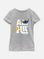 Disney Lilo & Stitch Live Action Aloha Flowers Youth Girls T-Shirt