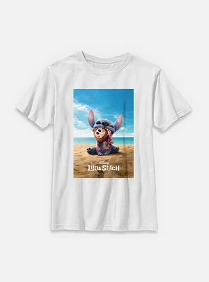 Disney Lilo & Stitch Live Action Beach Poster Youth T-Shirt