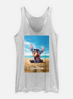 Disney Lilo & Stitch Live Action Beach Poster Womens Tank Top
