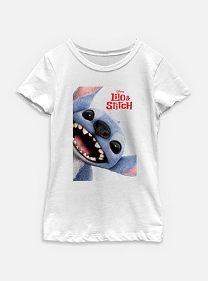 Disney Lilo & Stitch Live Action Face Poster Youth Girls T-Shirt