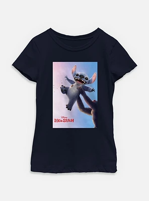 Disney Lilo & Stitch Live Action And Rafiki Poster Youth Girls T-Shirt
