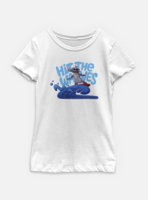 Disney Lilo & Stitch Live Action Hit The Waves Youth Girls T-Shirt