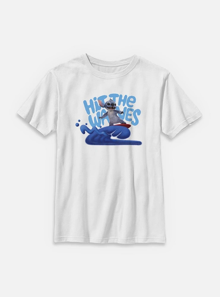Disney Lilo & Stitch Live Action Hit The Waves Youth T-Shirt