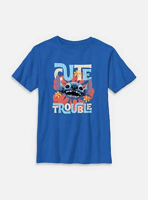 Disney Lilo & Stitch Live Action Cute Trouble Youth T-Shirt