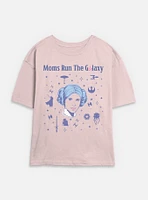 Star Wars Moms Run The Galaxy Womens Skimmer T-Shirt