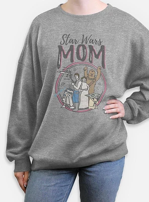 Star Wars Mom Womens Oversized Sweatshirt