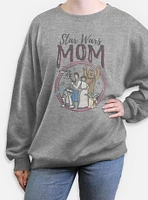 Star Wars Mom Womens Oversized Sweatshirt