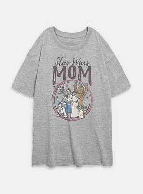 Star Wars Mom Womens Oversized T-Shirt