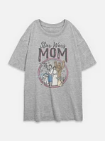 Star Wars Mom Womens Oversized T-Shirt