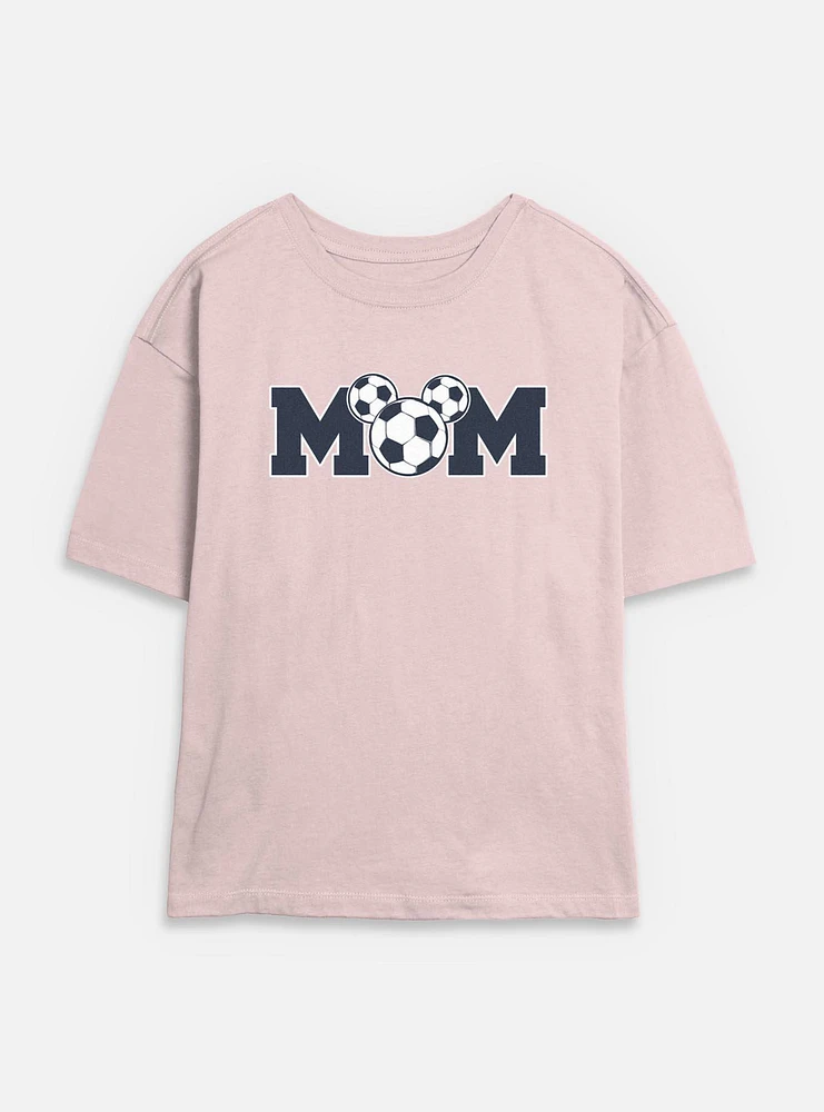 Disney Mickey Mouse Soccer Mom Womens Skimmer T-Shirt