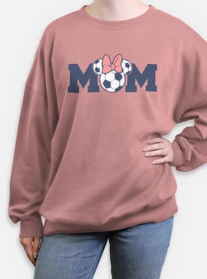Disney Minnie Mouse Soccer Mom Womens Oversized Sweatshirt