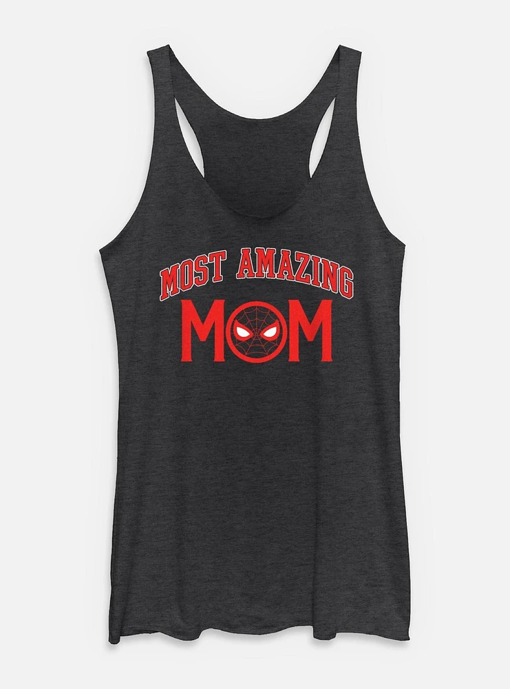 Marvel Spider-Man Most Amazing Collegiate Mom Womens Tank Top