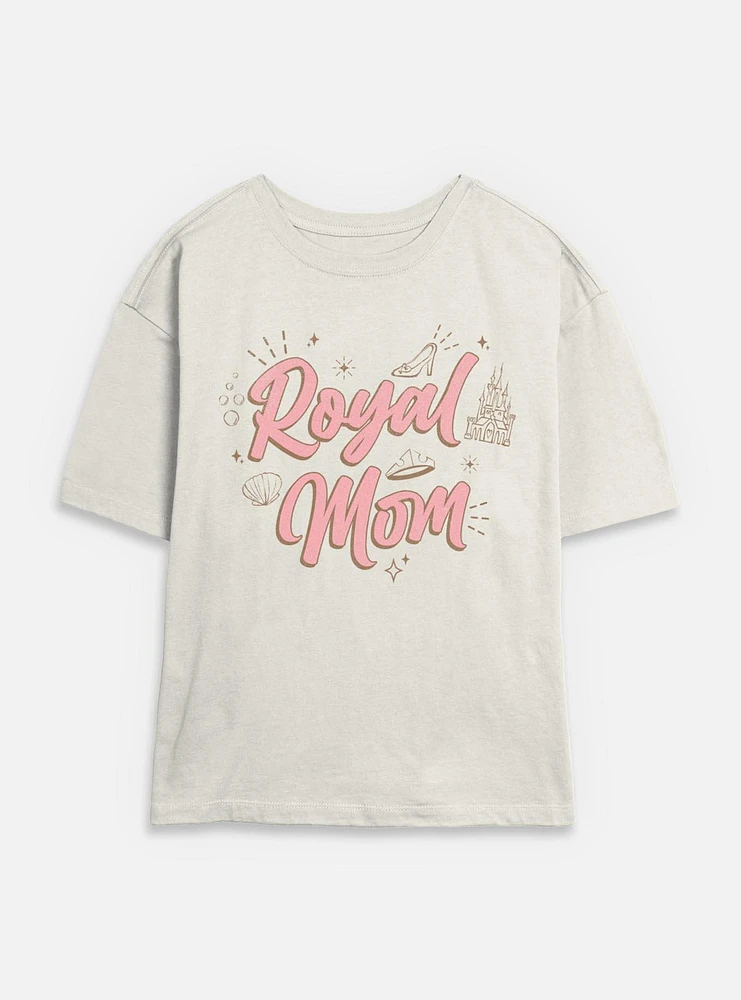 Disney Princesses Royal Mom Womens Skimmer T-Shirt