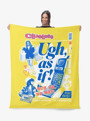 Clueless Ugh As If Silk Touch Sherpa Throw Blanket