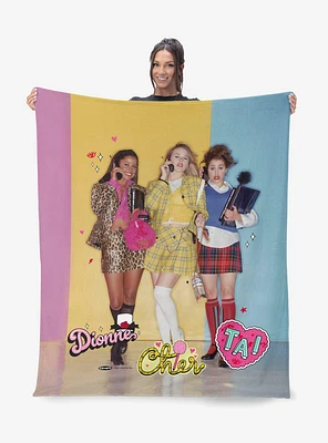 Clueless Dionne Cher Tai Silk Touch Sherpa Throw Blanket