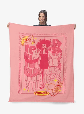 Clueless Totally Clueless Silk Touch Sherpa Throw Blanket