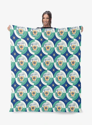 Harry Potter Butterbeer Repeat Silk Touch Sherpa Throw Blanket