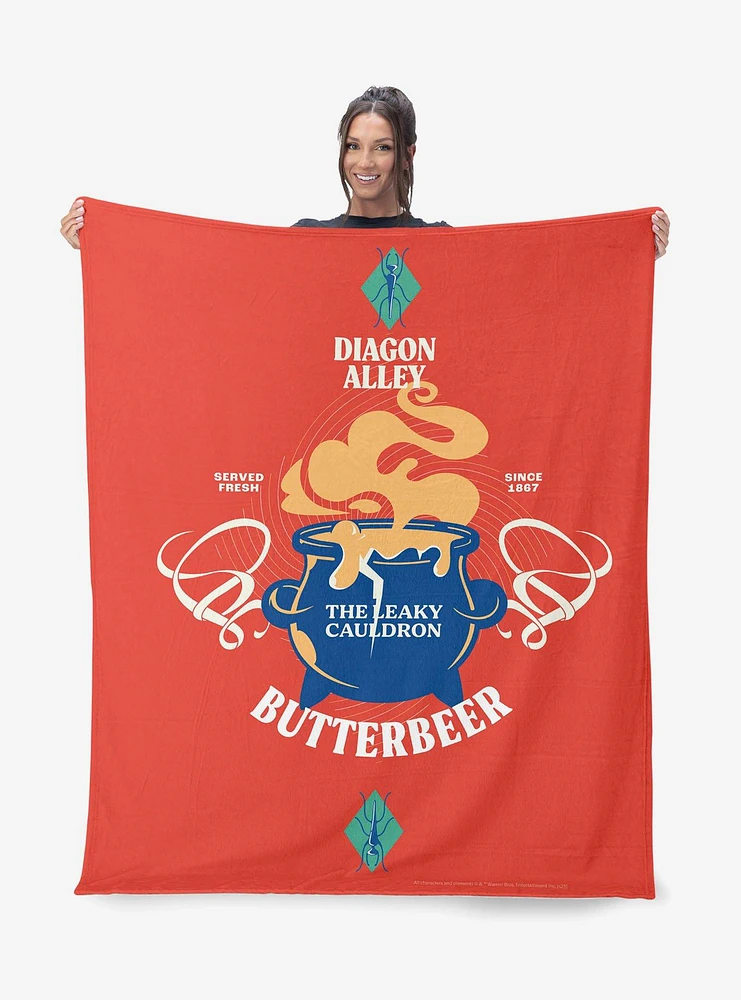 Harry Potter Leaky Cauldron 60x80" Silk Touch Throw Blanket