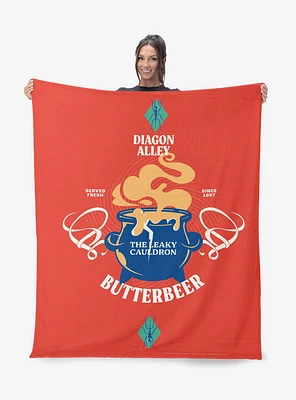Harry Potter Leaky Cauldron 60x80" Silk Touch Throw Blanket