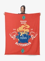 Harry Potter Leaky Cauldron 60x80" Silk Touch Throw Blanket