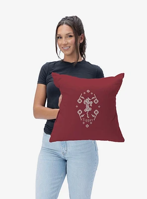 Disney Winnie The Pooh Tigger Embroidery Throw Pillow