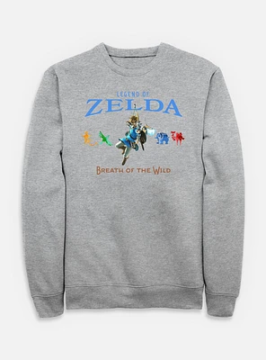 Nintendo Legend Of Zelda Breath The Wild and Divine Beasts Sweatshirt