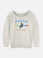 Nintendo Legend Of Zelda Breath The Wild and Divine Beasts Womens Slouchy Sweatshirt