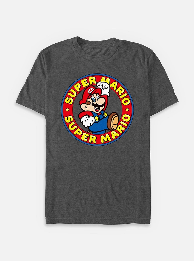 Nintendo Super Mario Circle Logo T-Shirt