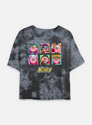 Nintendo Kirby Costumes Tie-Dye Womens Crop T-Shirt