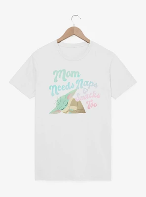 Star Wars The Mandalorian Mom Needs Naps And Snacks Too T-Shirt