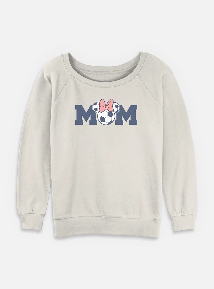 Disney Minnie Mouse Soccer Mom Womens Slouchy Sweatshirt