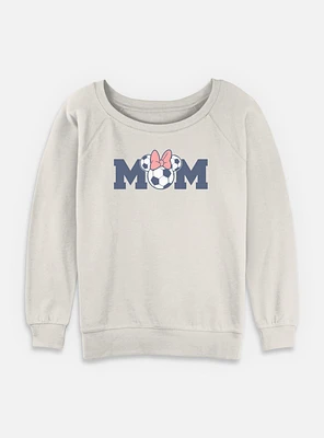 Disney Minnie Mouse Soccer Mom Womens Slouchy Sweatshirt