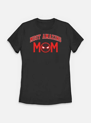 Marvel Spider-Man Most Amazing Collegiate Mom Womens T-Shirt