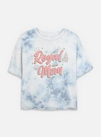 Disney Princesses Royal Mom Tie-Dye Womens Crop T-Shirt