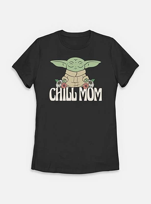 Star Wars The Mandalorian Chill Mom Womens T-Shirt