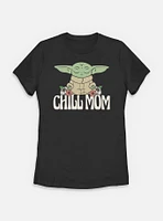 Star Wars The Mandalorian Chill Mom Womens T-Shirt
