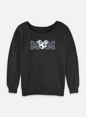 Disney Mickey Mouse Soccer Mom Womens Slouchy Sweatshirt
