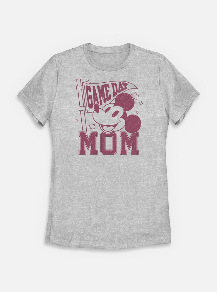 Disney Mickey Mouse Game Day Mom Womens T-Shirt