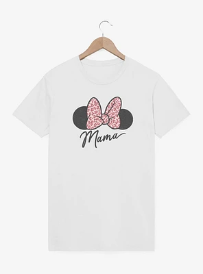 Disney Minnie Mouse Mama Leopard Bow T-Shirt