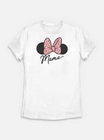 Disney Minnie Mouse Mama Leopard Bow Womens T-Shirt